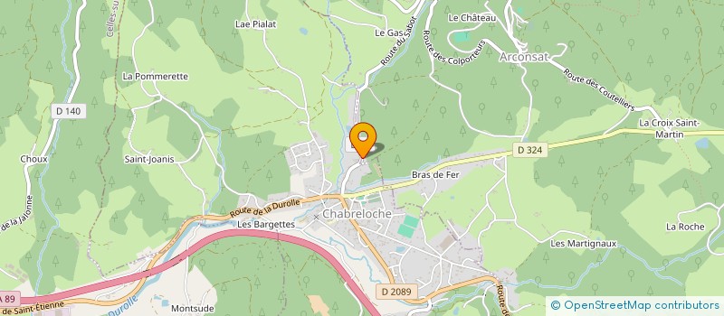 localisation de l'entreprise MADAME CHRISTELLE BRETONNIERE  CHABRELOCHE