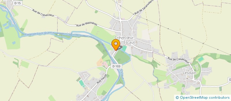 localisation de l'entreprise MADAME CHRISTELLE BRETZNER  CREVECUR-SUR-L'ESCAUT