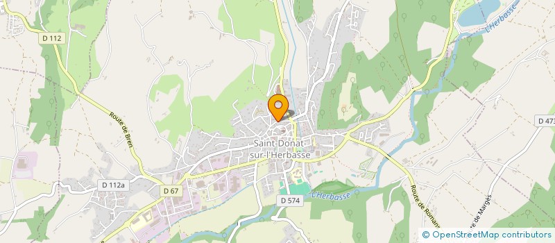 localisation de l'entreprise MADAME CHRISTELLE BREYNAT  SAINT-DONAT-SUR-L'HERBASSE