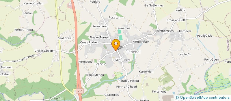 localisation de l'entreprise MADAME CHRISTELLE BRIAND  PLEHEDEL