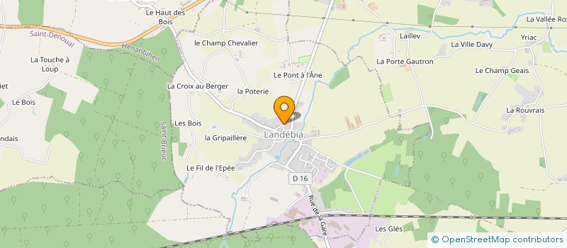 localisation de l'entreprise MADAME CHRISTELLE BRIARD  LANDEBIA