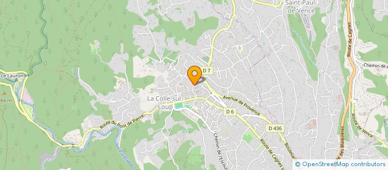 localisation de l'entreprise MADAME CHRISTELLE BROCARDO  LA COLLE-SUR-LOUP