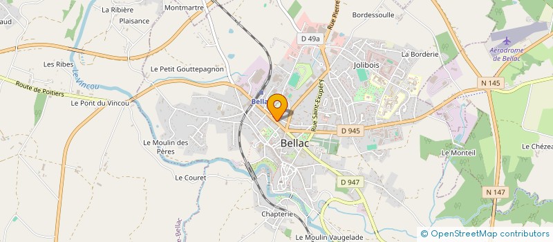 localisation de l'entreprise MADAME CHRISTELLE BROCHET  BELLAC