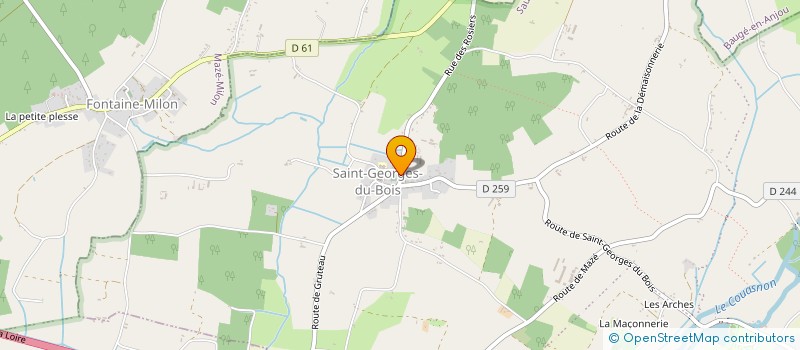 localisation de l'entreprise MADAME CHRISTELLE BROSSARD  BRISSAC LOIRE AUBANCE