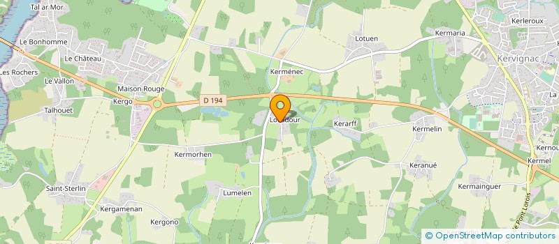 localisation de l'entreprise MADAME CHRISTELLE BRUNARD  KERVIGNAC