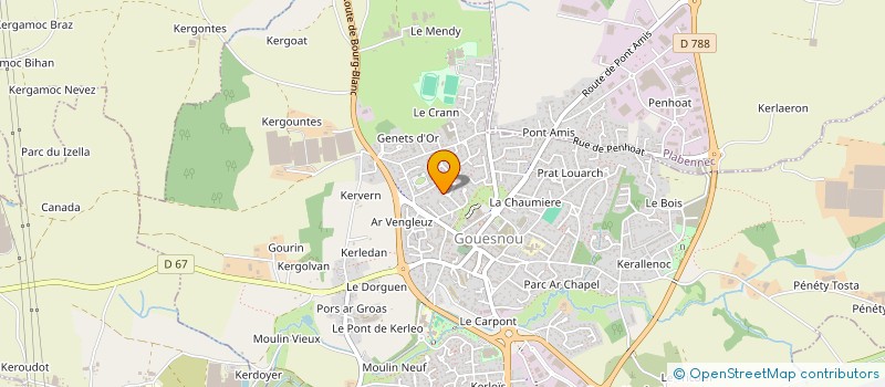 localisation de l'entreprise MADAME CHRISTELLE CABON  GOUESNOU