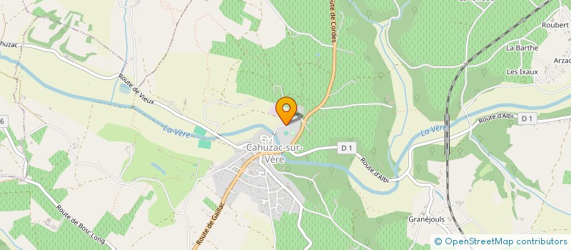 localisation de l'entreprise MADAME CHRISTELLE CACERES  CAHUZAC-SUR-VERE