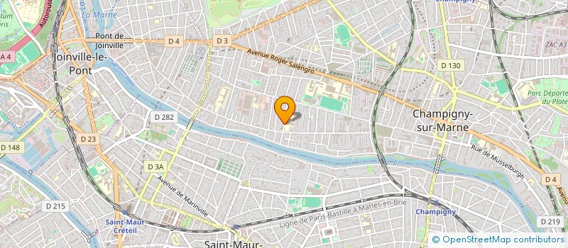 localisation de l'entreprise MADAME CHRISTELLE CAILLAUD  CHAMPIGNY-SUR-MARNE