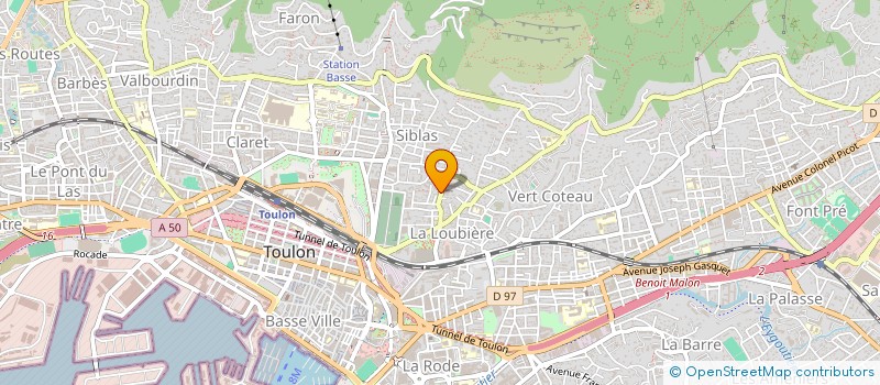 localisation de l'entreprise MADAME CHRISTELLE CALAFAT  TOULON