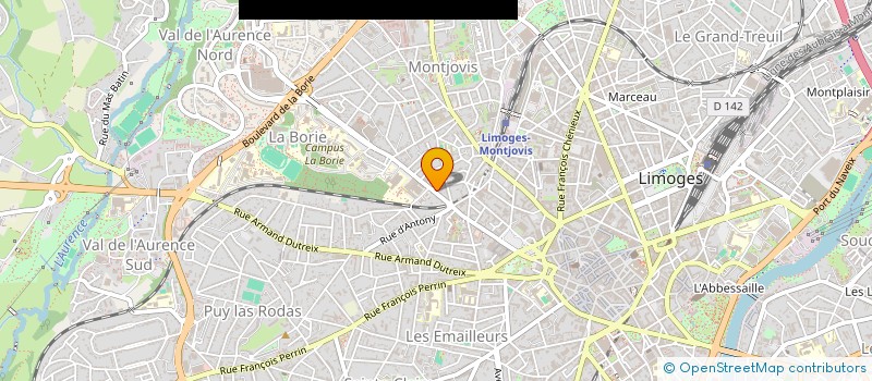 localisation de l'entreprise MADAME CHRISTELLE CALLOCH à LIMOGES