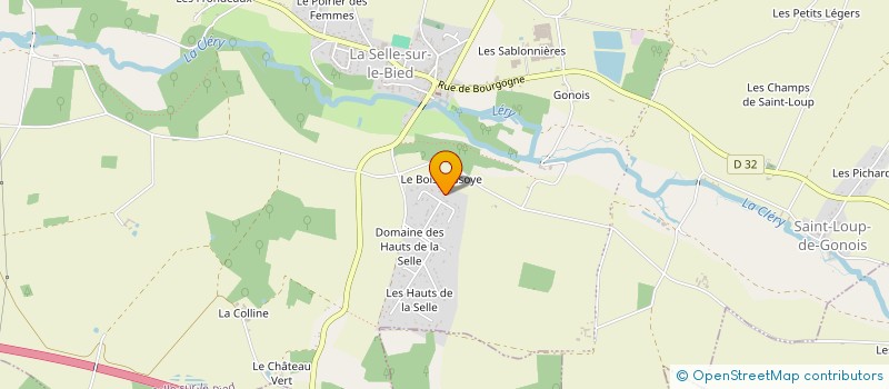 localisation de l'entreprise MADAME CHRISTELLE CALUWE à LA SELLE-SUR-LE-BIED