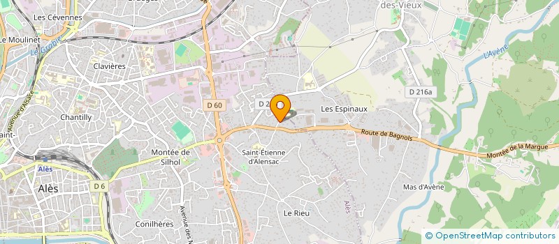 localisation de l'entreprise MADAME CHRISTELLE CAMPOS  ALES