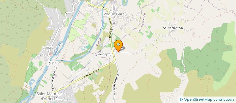 localisation de l'entreprise MADAME CHRISTELLE CAPELLI  ROCHECOLOMBE