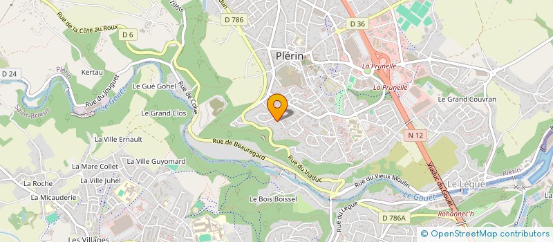 localisation de l'entreprise MADAME CHRISTELLE CAROFF  PLERIN