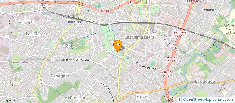 localisation de l'entreprise MADAME CHRISTELLE CARPENTIER à COLOMIERS