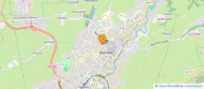 localisation de l'entreprise MADAME CHRISTELLE CASSE à AURILLAC