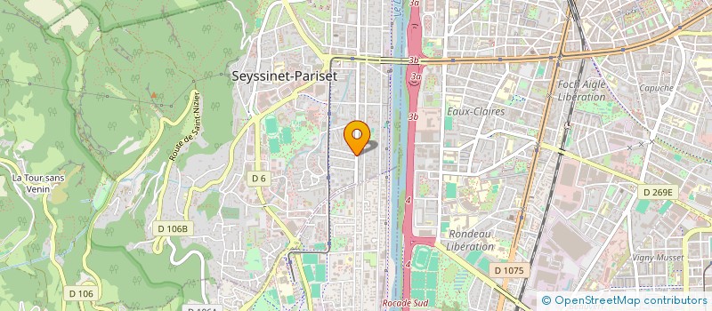 localisation de l'entreprise MADAME CHRISTELLE CASTELLI  SEYSSINET-PARISET