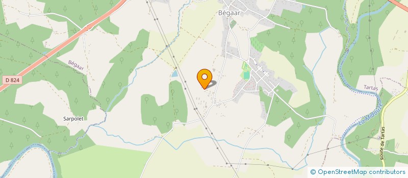 localisation de l'entreprise MADAME CHRISTELLE CAUNA  BEGAAR