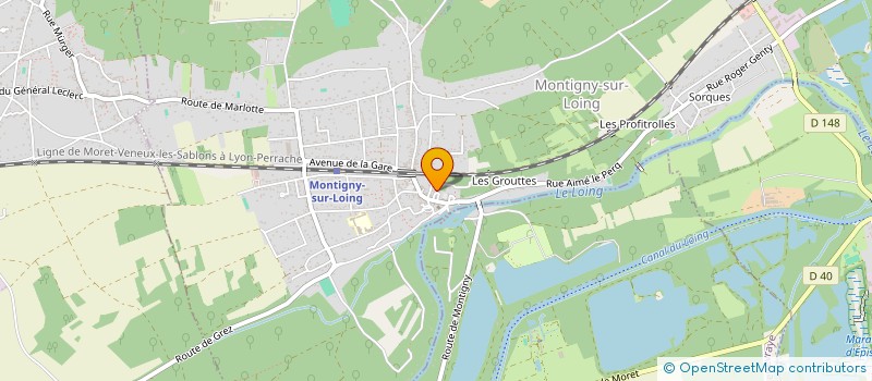 localisation de l'entreprise MADAME CHRISTELLE CAVRIL  MONTIGNY-SUR-LOING