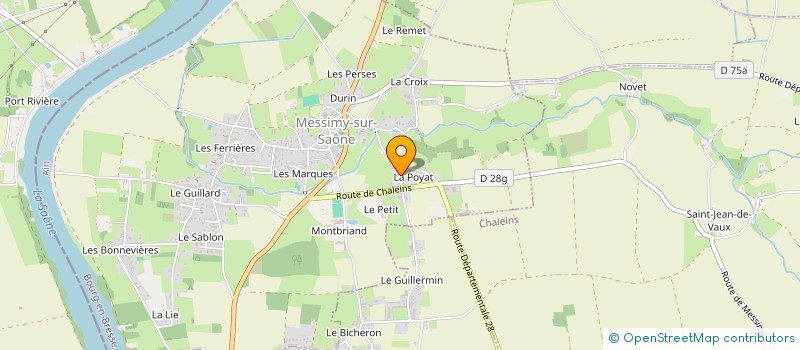 localisation de l'entreprise MADAME CHRISTELLE CELERIER à MESSIMY-SUR-SAONE