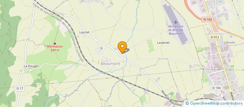 localisation de l'entreprise MADAME CHRISTELLE CEYRET  BEAUMONT