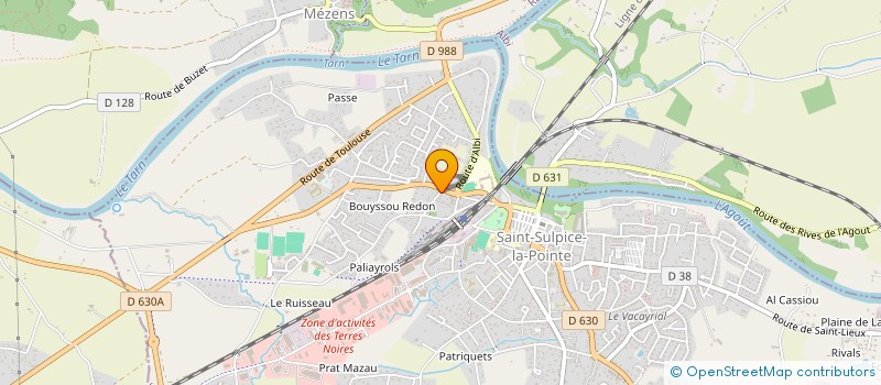 localisation de l'entreprise MADAME CHRISTELLE CHABANNE  SAINT-SULPICE-LA-POINTE