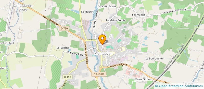 localisation de l'entreprise MADAME CHRISTELLE CHADEFFAUD  MONTGUYON