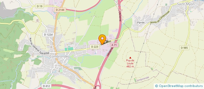 localisation de l'entreprise MADAME CHRISTELLE CHADUC  COMBRONDE