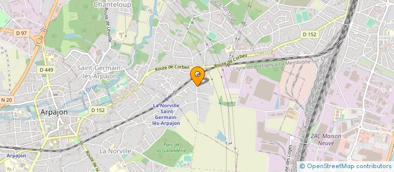 localisation de l'entreprise MADAME CHRISTELLE CHADZAK à SAINT-GERMAIN-LES-ARPAJON