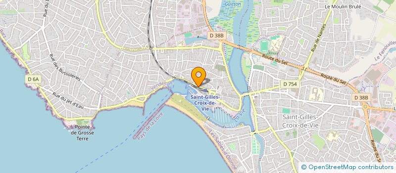 localisation de l'entreprise MADAME CHRISTELLE CHAILLOUX  SAINT-GILLES-CROIX-DE-VIE