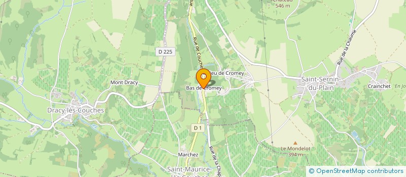 localisation de l'entreprise MADAME CHRISTELLE CHANCEAUX  SAINT-SERNIN-DU-PLAIN