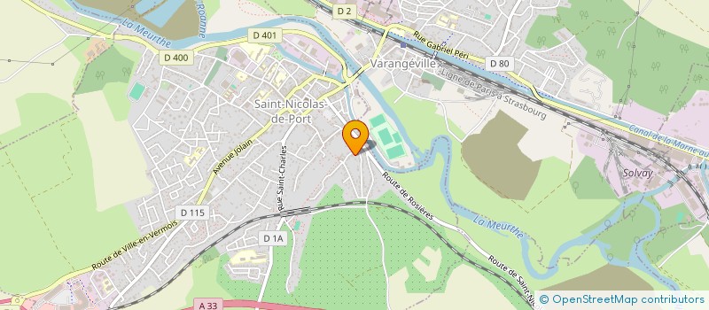 localisation de l'entreprise MADAME CHRISTELLE CHANE  SAINT NICOLAS DE PORT