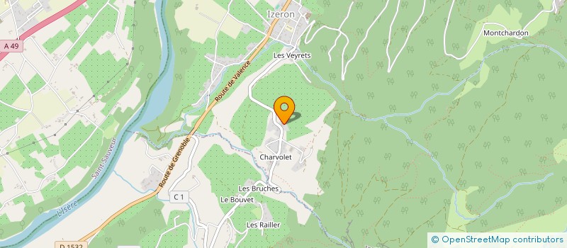 localisation de l'entreprise MADAME CHRISTELLE CHANTELOUP  IZERON