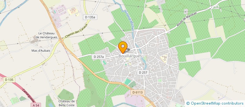 localisation de l'entreprise MADAME CHRISTELLE CHAPON  BOUILLARGUES