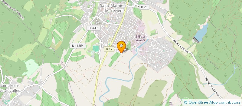 localisation de l'entreprise MADAME CHRISTELLE CHARLES  SAINT-MATHIEU-DE-TREVIERS