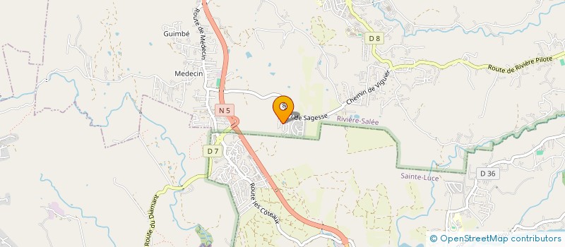 localisation de l'entreprise MADAME CHRISTELLE CHARLES-NICOLAS  RIVIERE SALEE