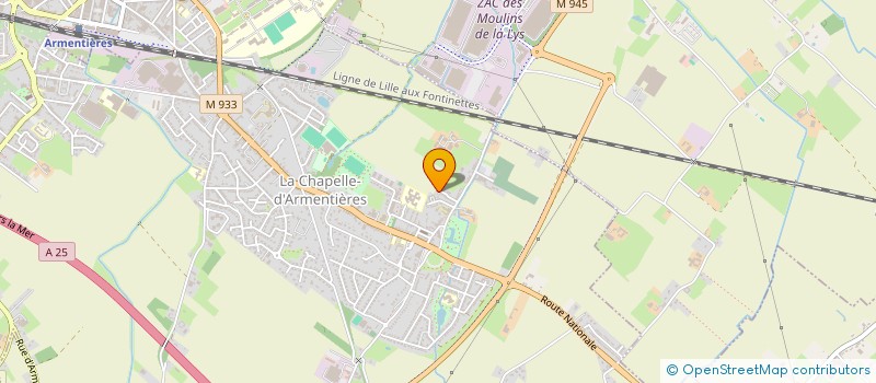 localisation de l'entreprise MADAME CHRISTELLE CHARLET  LA CHAPELLE-D'ARMENTIERES