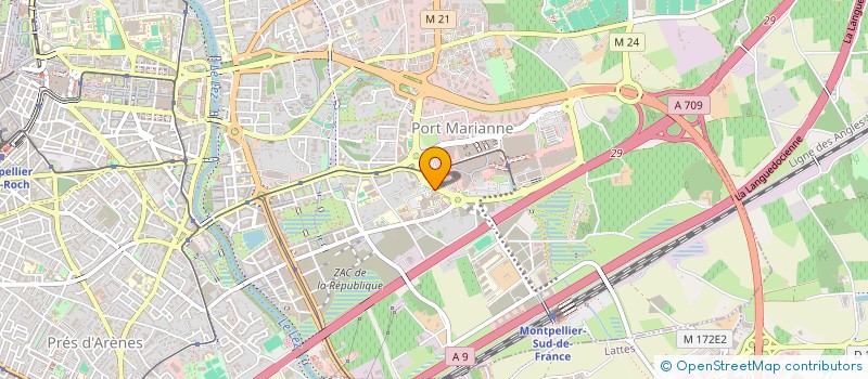 localisation de l'entreprise MADAME CHRISTELLE CHARPENTIER à MONTPELLIER