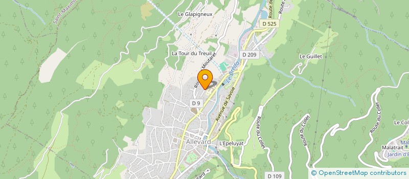 localisation de l'entreprise MADAME CHRISTELLE CHARPY  ALLEVARD