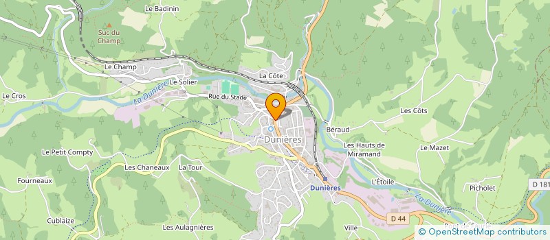 localisation de l'entreprise MADAME CHRISTELLE CHARRA à DUNIERES