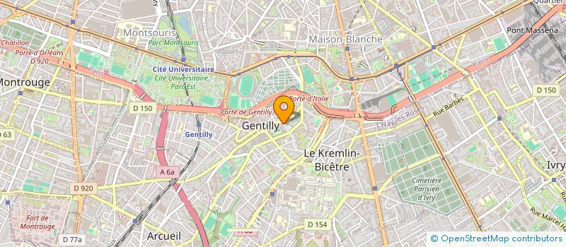 localisation de l'entreprise MADAME CHRISTELLE CHARRAS  GENTILLY