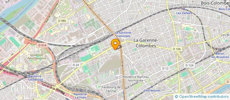 localisation de l'entreprise MADAME CHRISTELLE CHASTAGNER à LA GARENNE-COLOMBES