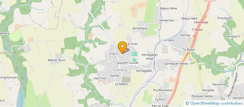 localisation de l'entreprise MADAME CHRISTELLE CHATALIN  TREMEOC