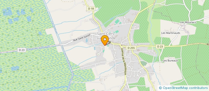 localisation de l'entreprise MADAME CHRISTELLE CHATEL  SAINT-CIERS-SUR-GIRONDE