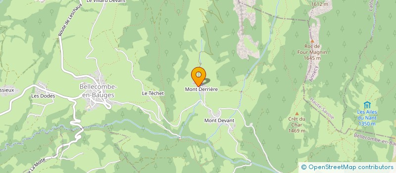 localisation de l'entreprise MADAME CHRISTELLE CHAULAND  LA MOTTE-EN-BAUGES