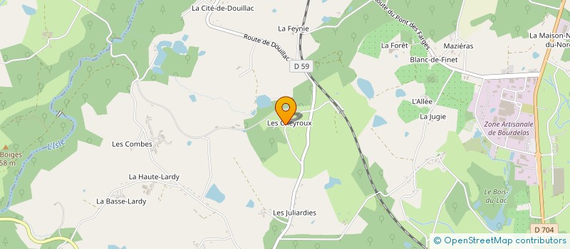 localisation de l'entreprise MADAME CHRISTELLE CHAUMETTE  ST YRIEIX LA PERCHE