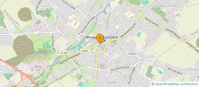 localisation de l'entreprise MADAME CHRISTELLE CHAUMETTE  BRUAY-LA-BUISSIERE