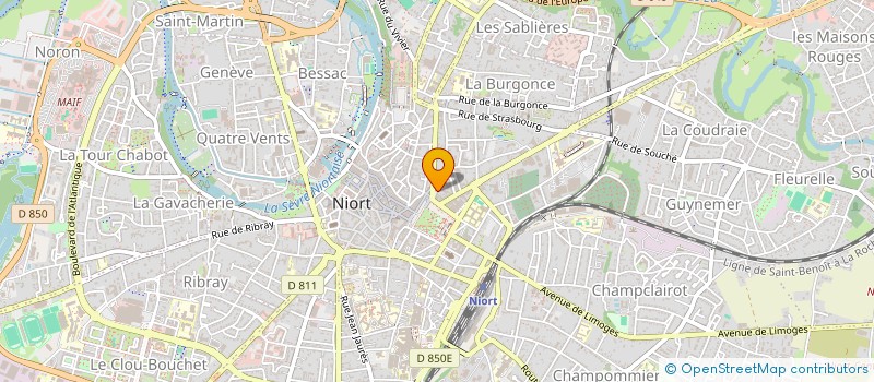 localisation de l'entreprise MADAME CHRISTELLE CHAUMONT  NIORT