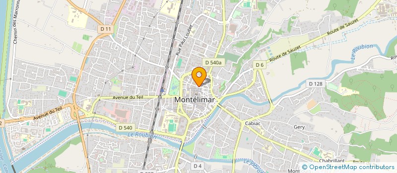 localisation de l'entreprise MADAME CHRISTELLE CHAUSSY  MONTELIMAR