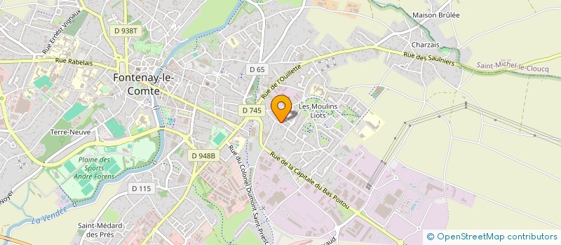 localisation de l'entreprise MADAME CHRISTELLE CHEDEVILLE  FONTENAY-LE-COMTE